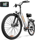 URLIFE 26" Electric Bikes for Adults, Mountain Bike with LCD Display, 36V 13AH Removable Battery 250W Powerful Motor, 7-Speed Derailleur 80KM Max Range