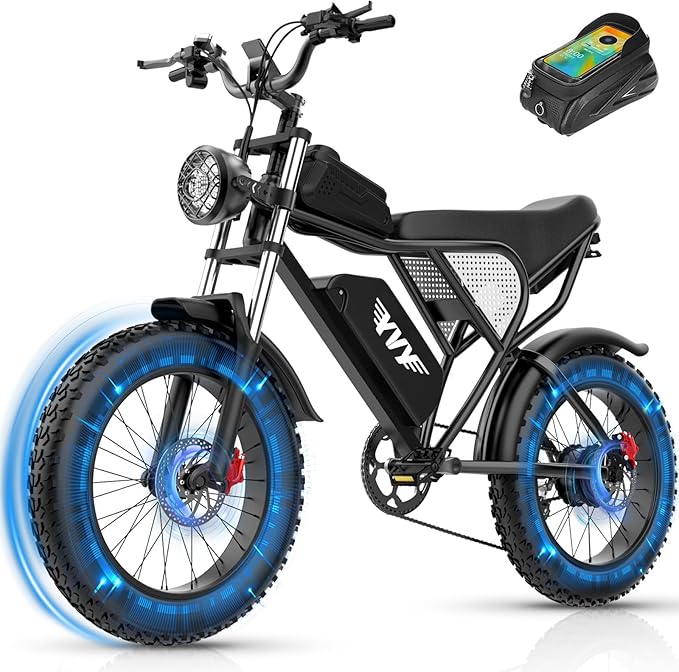 YVY Electric Bike, 48V 20Ah/52V 40Ah Removable Battery