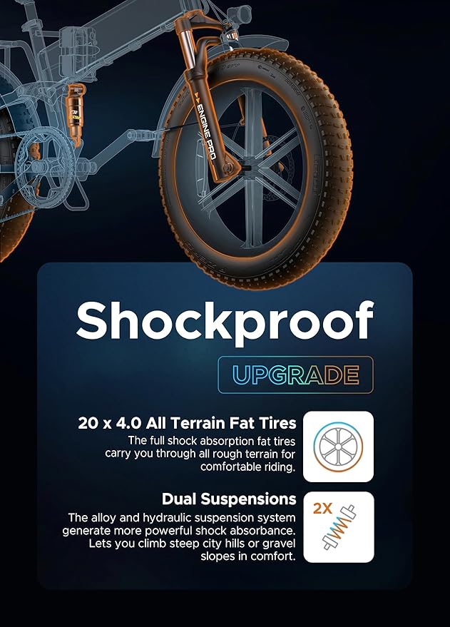 ENGWE ENGINE PRO Electric Bike Folding E-Bike