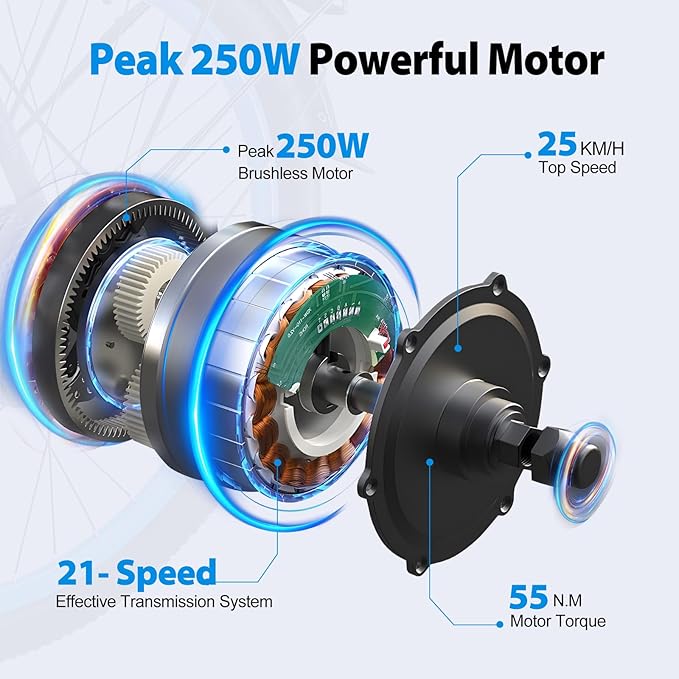 JESRIDER K820 250W Road Legal Electric Bike
