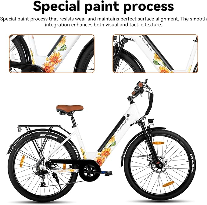 HILAND 26 Inch Electric City Bike