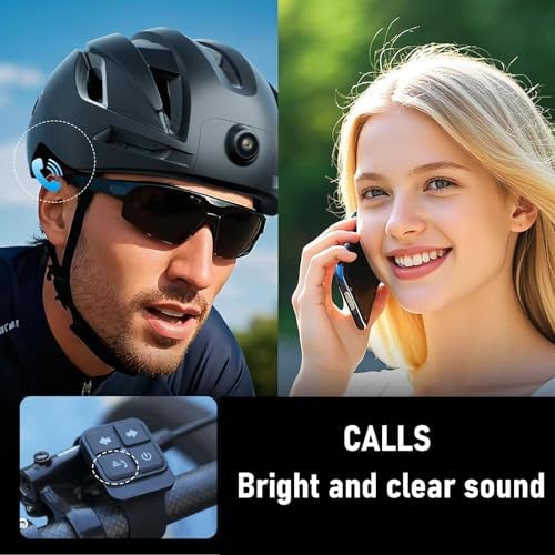 Gugxiom Bike Helmet, Smart Bluetooth Helmet with Cameras