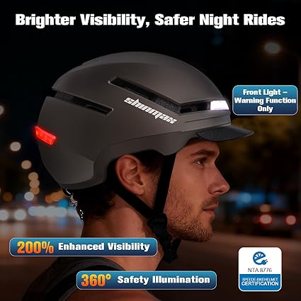Shinmax Bike Helmet with Turn Signals