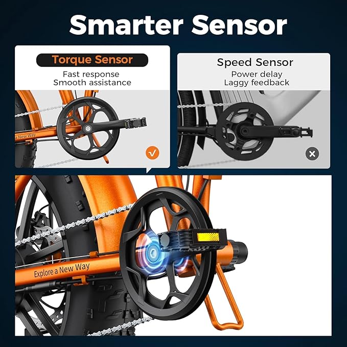 ENGWE EP-2 BOOST Folding Electric Bike,20‘×4.0’ Fat Tire 7-Speed Electric Bicycle 48V 13Ah Removable Battery, 50-120 km Range E-bike for Every Terrain & MTB & Beach & Snow