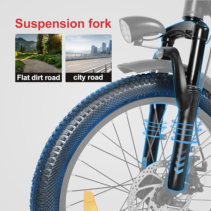 SAMEBIKE Electric Bike, Folding Adult Electric Mountain Bike