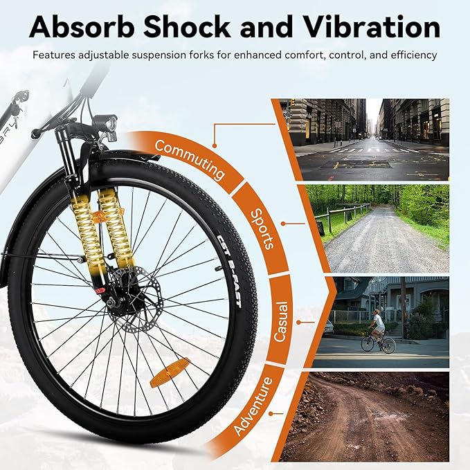 HILAND 26 Inch Electric City Bike