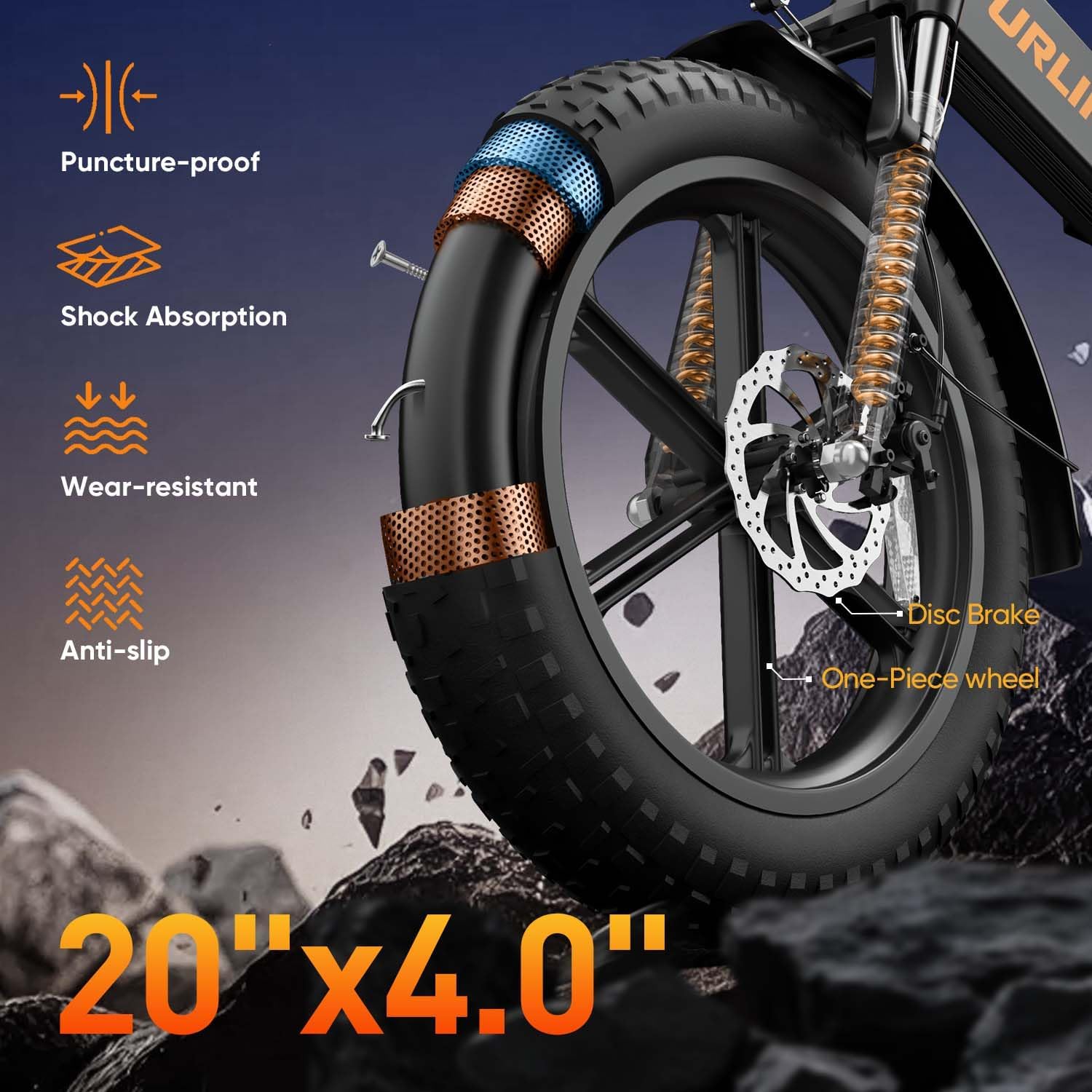 URLIFE Folding Electric Bike