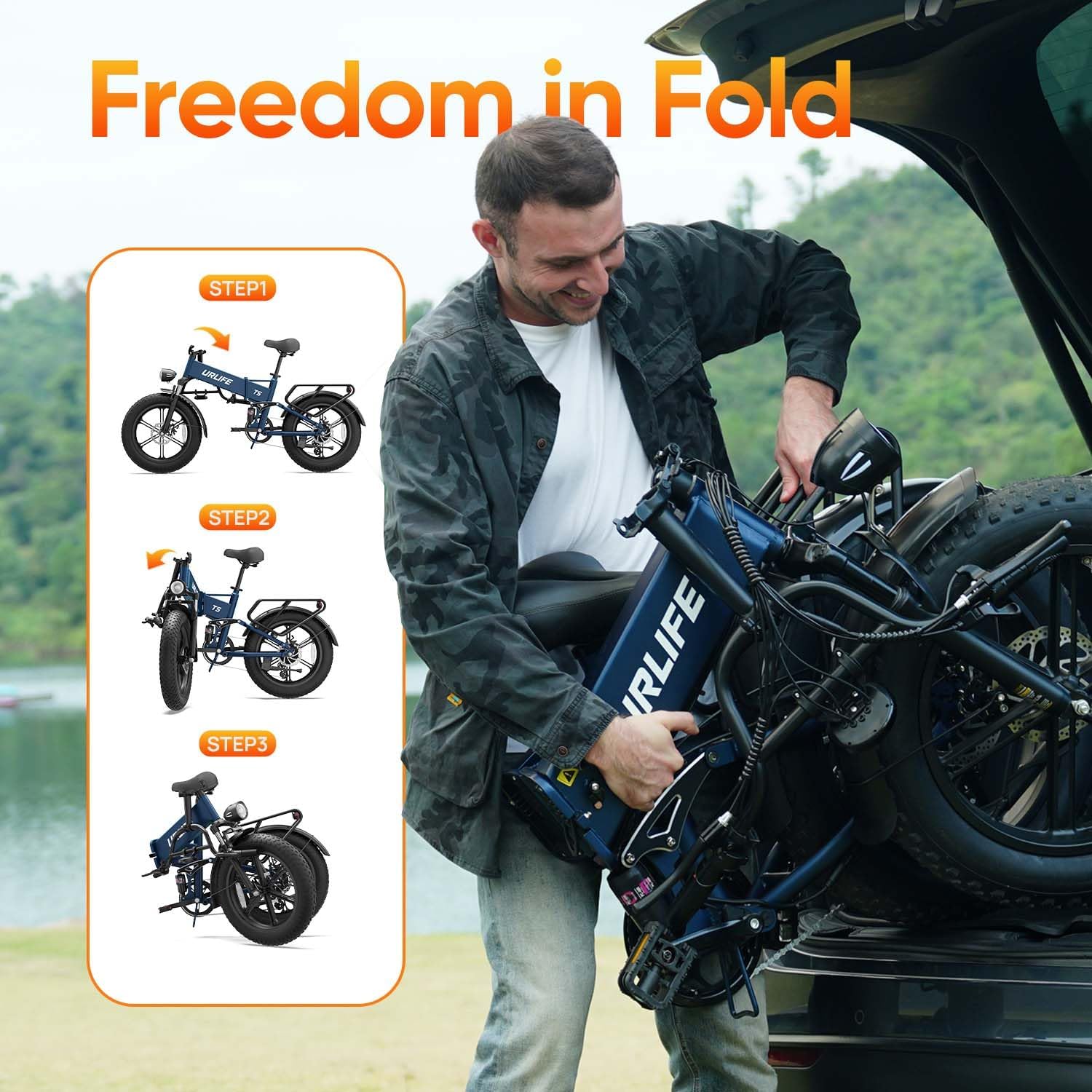 URLIFE Folding Electric Bike