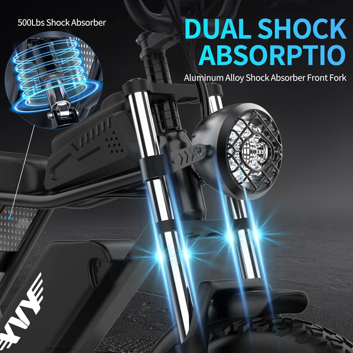 YVY Electric Bike, 48V 20Ah/52V 40Ah Removable Battery