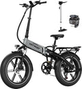 HITWAY Fat Tyre Electric Bike, Off-Road E-MTB Range 60-120km, Folding Electric Bicycle